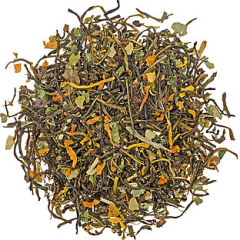 Bio GT Guayusa Melisse natrlich Grntee mit Blten, aromatisiert